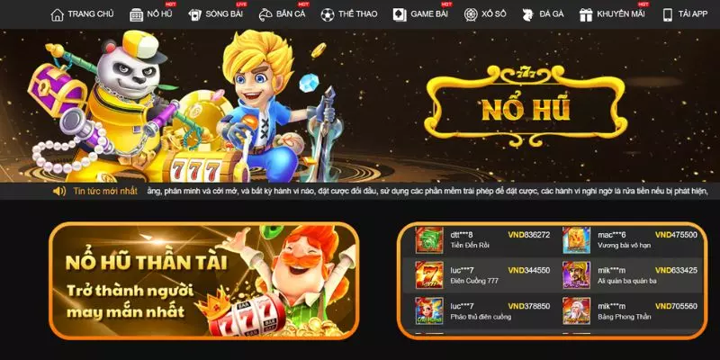 Nhà cái cung cấp game nổ hũ uy tín I9BET